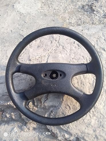bbs disk teker: Avtomobil sükan çarxı - Material: teksturalı qara plastik/deri — 1