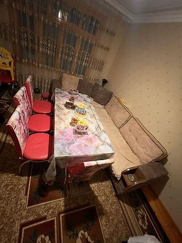 Künc divan və yemək masası dəsti - Künc divan: L formalı, yumşaq — 1