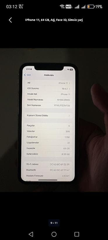 iphona 6 plus: IPhone 11, 128 GB, Ağ — 4