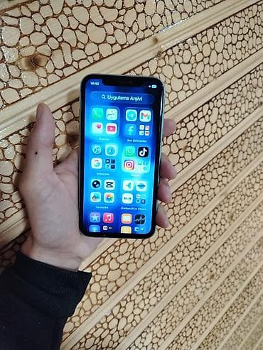 iphone pro max 13 dubai: IPhone 11, 64 GB, Göy, Simsiz şarj, Face ID, Sənədlərlə — 7