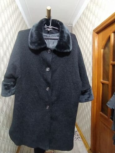 palto qadın üçün: Palto, 4XL, rəng - Qara — 1