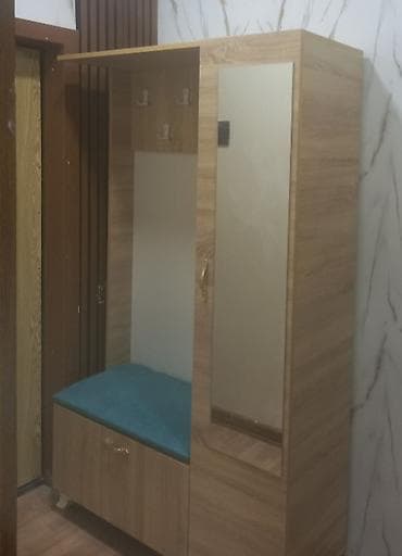 islenmis metbex divanlari: Dəhliz üçün funksional giriş mebeli - Material: ağac fakturalı — 1