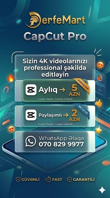 kepka papaq: CapCut Pro – 4K videolar üçün peşəkar montaj həlli - 4K videolarınızı — 1