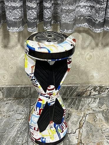 Elektrik nəqliyyatı: Rəngli naxışlı elektrikli hoverboard (self-balance skuter) - Korpus — 2