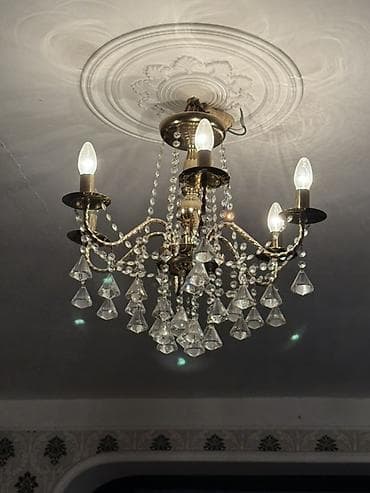lustur satışı: Çılçıraq, 5 lampa, Metal — 1
