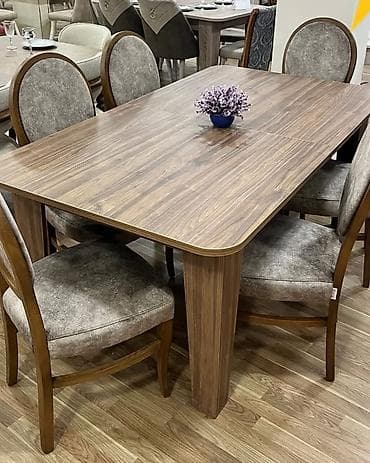 ucuz metbex mebelleri: *550₼ perla MASA desti :-TƏCİLİ SATILIR‼️* 6oturacağı var demək olar — 1