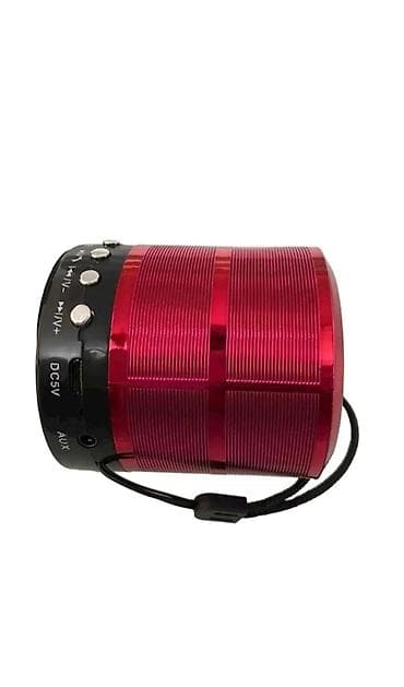 pianer kalonkalar: Kompakt portativ Bluetooth səsgücləndirici – qırmızı metal korpus — 3