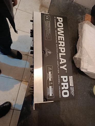 усилител: Behringer Powerplay Pro HA4600 – 4 kanallı qulaqcıq paylama — 1