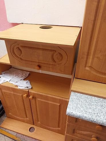 eca kombi proteus plus: Mətbəx mebel dəsti(rakovina yoxdur) - Klassik üslubda, açıq qoz — 1