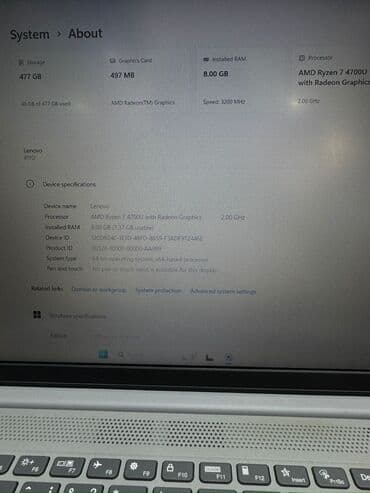 islenmis kompyuter: İşlənmiş Lenovo IdeaPad, 15.6 ", AMD Ryzen 7, 256 GB, Ödənişli çatdırılma, Ünvandan götürmə — 5