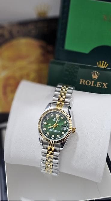 irşad electronics saatlar: Yeni, Qol saatı, Rolex, rəng - Yaşıl — 1