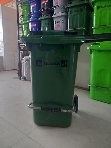 Контейнеры для отходов: TESSA 100 litrlik təkərli tullantı konteyneri - Həcm: 100 L (korpus — 1