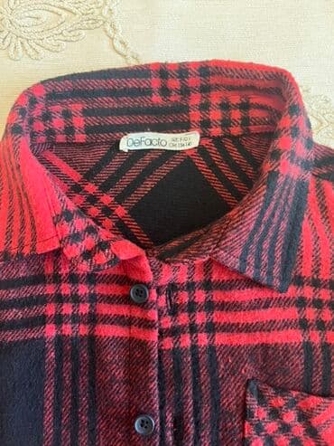 детские юбки в клетку: Məhsul: DeFacto uşaq flanel köynəyi - Yaş/ölçü: 9-10 yaş (CM 134-140 — 4