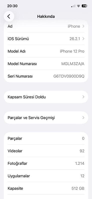 iphone xs 2 cı el: IPhone 12 Pro, 512 GB, Graphite, Simsiz şarj — 6