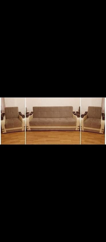 İşlənmiş, Divan, 2 kreslo, Açılan