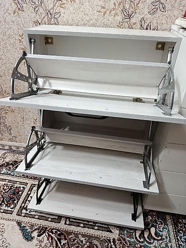 2qapili dolab: Yeni, 3 qapılı, Boz, Taxta Ayaqqabı dolabı — 2