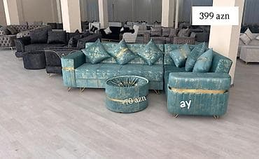 Künc divan, Qonaq otağı üçün, Parça, Bazalı, Açılan