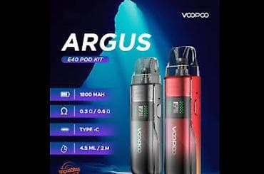 gün eynəyi: Bağlı salafan qutu+ Maye hədiyyə 🎁 - Voopoo Argus E40 👉Rəsmi zəmanət — 1
