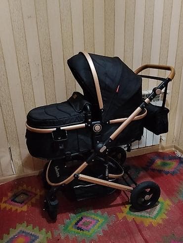 ucuz uşaq kalyaskalari: 2-i 1-də araba, İşlənmiş, Yaş: <1 ay — 1