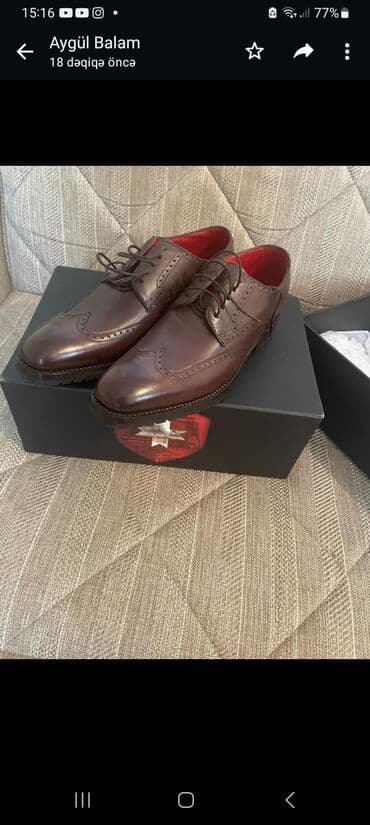 Almaniyadan gətirilmiş keyfiyyətli dəri ayaqqabı satılır lalafo.az -da Almaniyadan gətirilmiş keyfiyyətli dəri ayaqqabı satılır