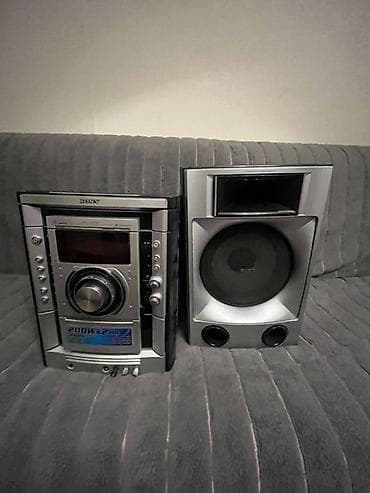 Sony mini Hi-Fi müzik mərkəzi – güclü stereo akustika ilə tam set -