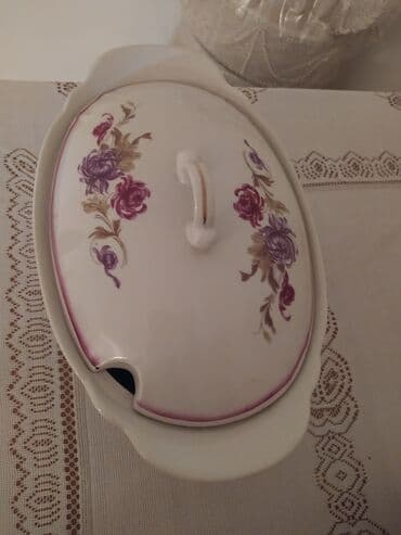 süd qabı: Şüşə məmulatlar dəsti - Yaşıl rəngli ayaqlı meyvə/şirniyyat qabı — 9