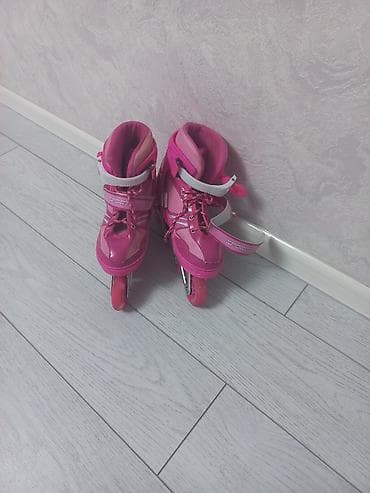детские ролики roller: Uşaq üçün çəhrayı rəngdə roliklər. Parlaq və diqqətçəkən dizayna — 2