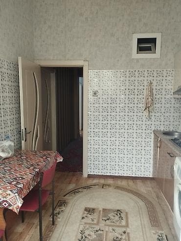 zabratda kiraye: 3 otagli menzil kiraya verilir. - Geniş açıq zal: divan, yemək masası — 6