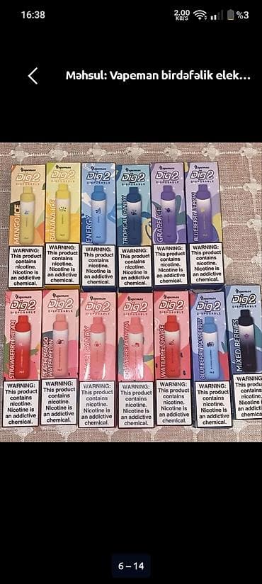 5% nikotini var 3.500 puff lalafo.az -da 5% nikotini var 3.500 puff