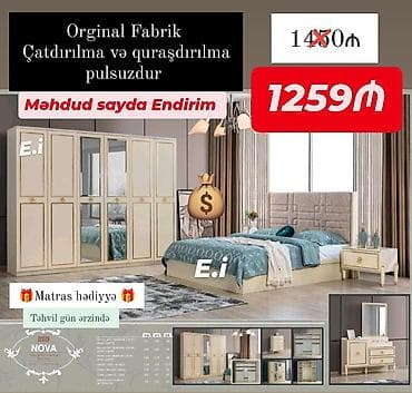 Yataq desti rəng seçimi var