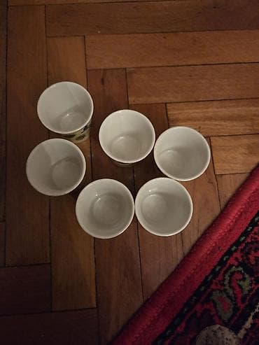 farfor nədir: Qəhvə dəsti, rəng - Ağ, Farfor — 3