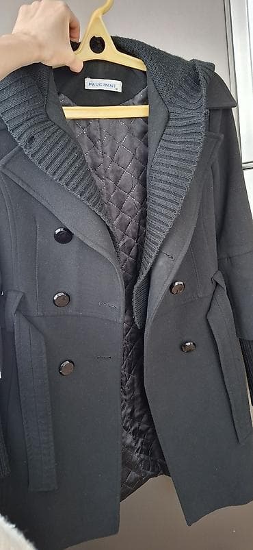 Личные вещи: Пальто, M, цвет - Черный — 9