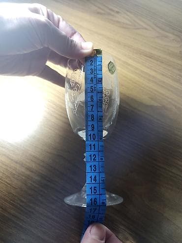 Qədəhlər, rəng - Ağ, Şüşə, 2 ədədli dəst, Çexiya — 4