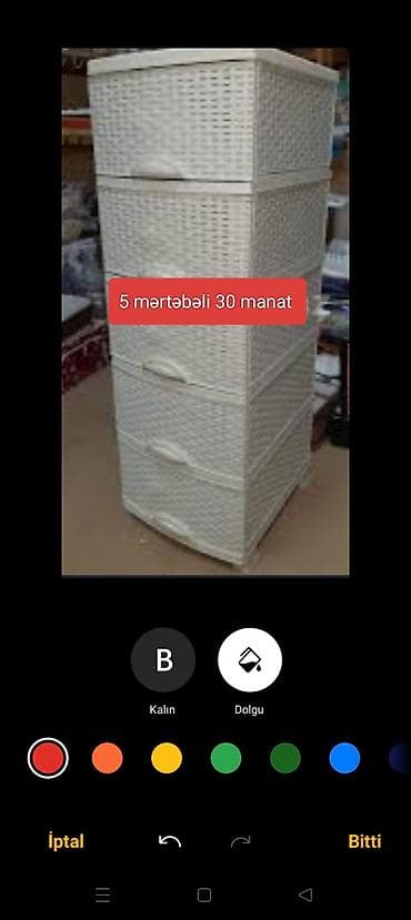kamp evi: Plastik 5 mərtəbəli çekmecə dolabı - Material: möhkəm plastik, rattan — 1