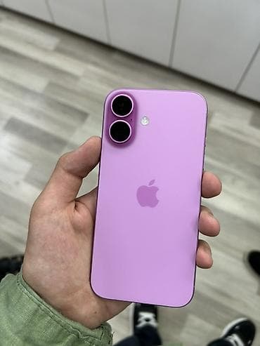 pink iphone: IPhone 16, 128 GB, Çəhrayı, Barmaq izi, Face ID, Simsiz şarj — 1