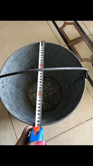 Bağ evi və bağ üçün hərşey: Sinklənmiş metal vedrə - Material: qalvanizə edilmiş (sinklənmiş) — 2