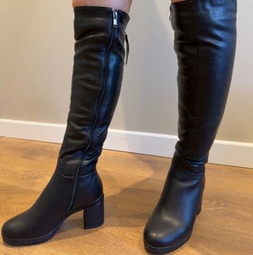 sapaskiler: Çəkmə, Ölçü: 38, rəng - Qara, Yeni — 4