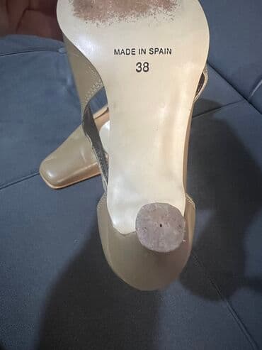 inan ayakkabı: Tuflilər, Ölçü: 38, rəng - Bej, İşlənmiş — 4