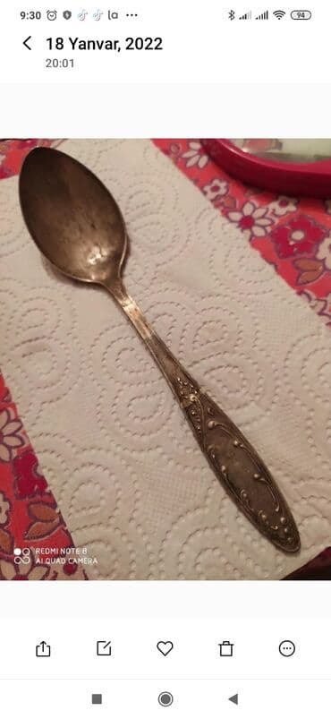 Əntiq vazalar: Mexior çay, desert qaşıq,vilka, limon vilkası, kofe qaşiqi və — 7