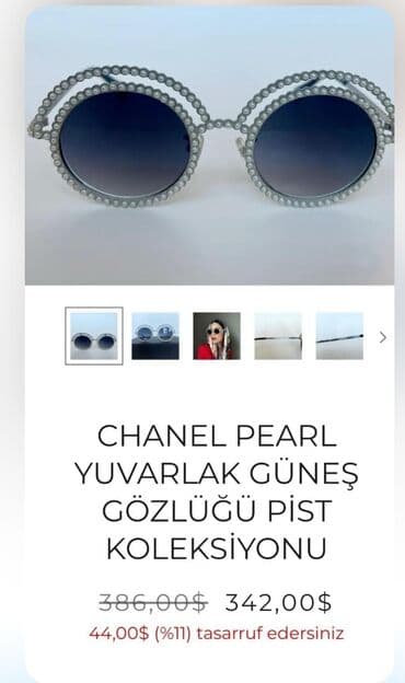 Gün eynəyi, Chanel, İşlənmiş