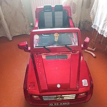 elekt: Uşaq üçün elektrikli sürülən avtomobil – G-Class üslubunda, qırmızı — 1