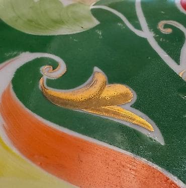 sd: Boşqablar, 2 ədədli dəst, rəng - Yaşıl, Keramika, SSRİ — 6