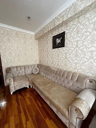 Ev üçün mebel: Künc divan, İşlənmiş, Bazalı, Parça, Çatdırılma yoxdur — 1