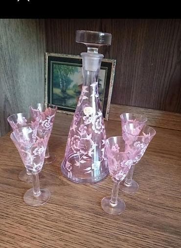 balaca limonun adi: Şık şüşə likör dəsti - Tərkib: 1 ədəd qapaqlı karaf və 6 ədəd balaca — 2