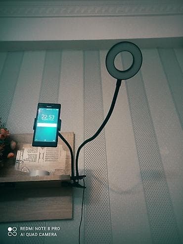 usb ventilyator: Telefon üçün halqa işıqlı stolüstü/qısqaclı tutacaq.İstifadə — 3