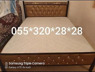 Кровати: Matrassız 240 azn
Matrasla 340 azn
Rəng seçimi edə bilərsiz — 6