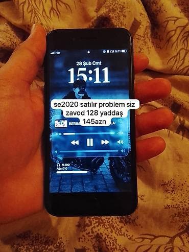 ucuz mini pc: IPhone SE 2020, 128 GB, Qara — 1