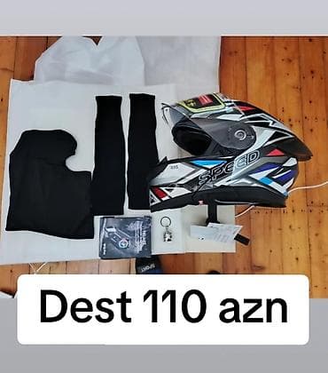 Motosikletçi dəsti – 110 AZN Dəst tərkibi: - Tam üzlü kaskalar — 2