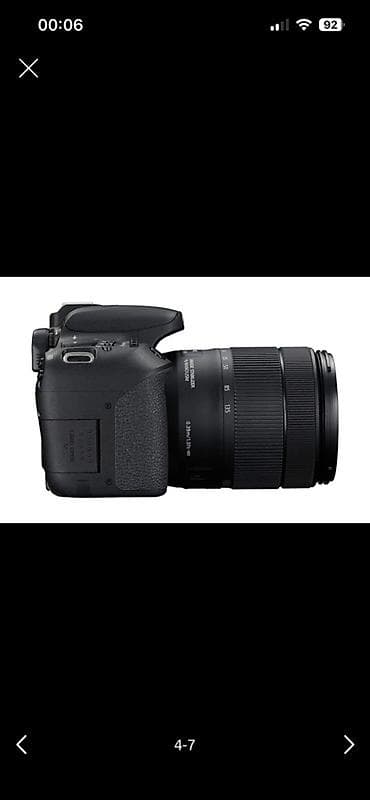 3 birinde printer: Canon EOS 77D DSLR + 18-135mm IS USM lens Fotoaparat tam işlək — 4