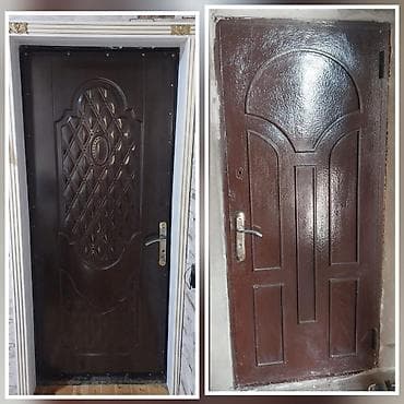 qapi ve pencere: Dəmir giriş qapısı - Material: qalın metaldan hazırlanmış, möhkəm — 1